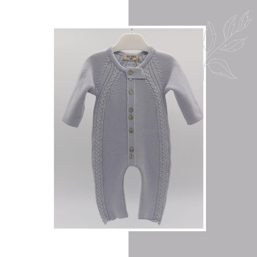 baby jumpsuit - soft blue