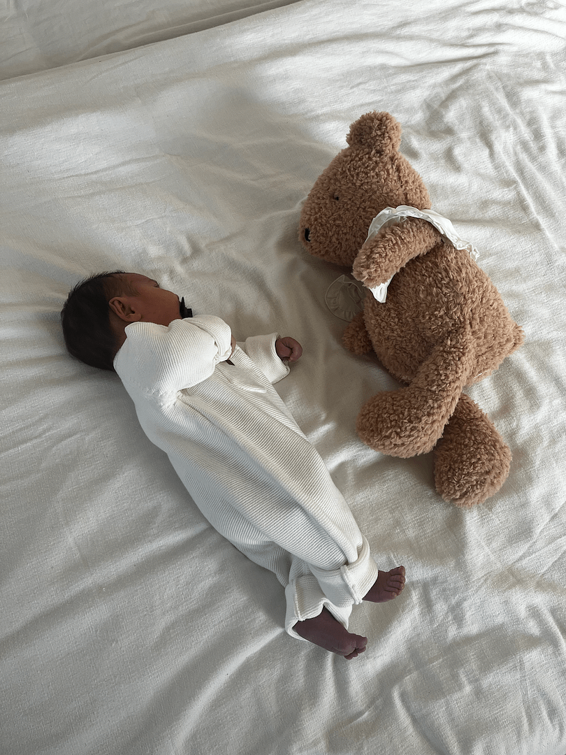 baby jumpsuit - Little Elf - soft white