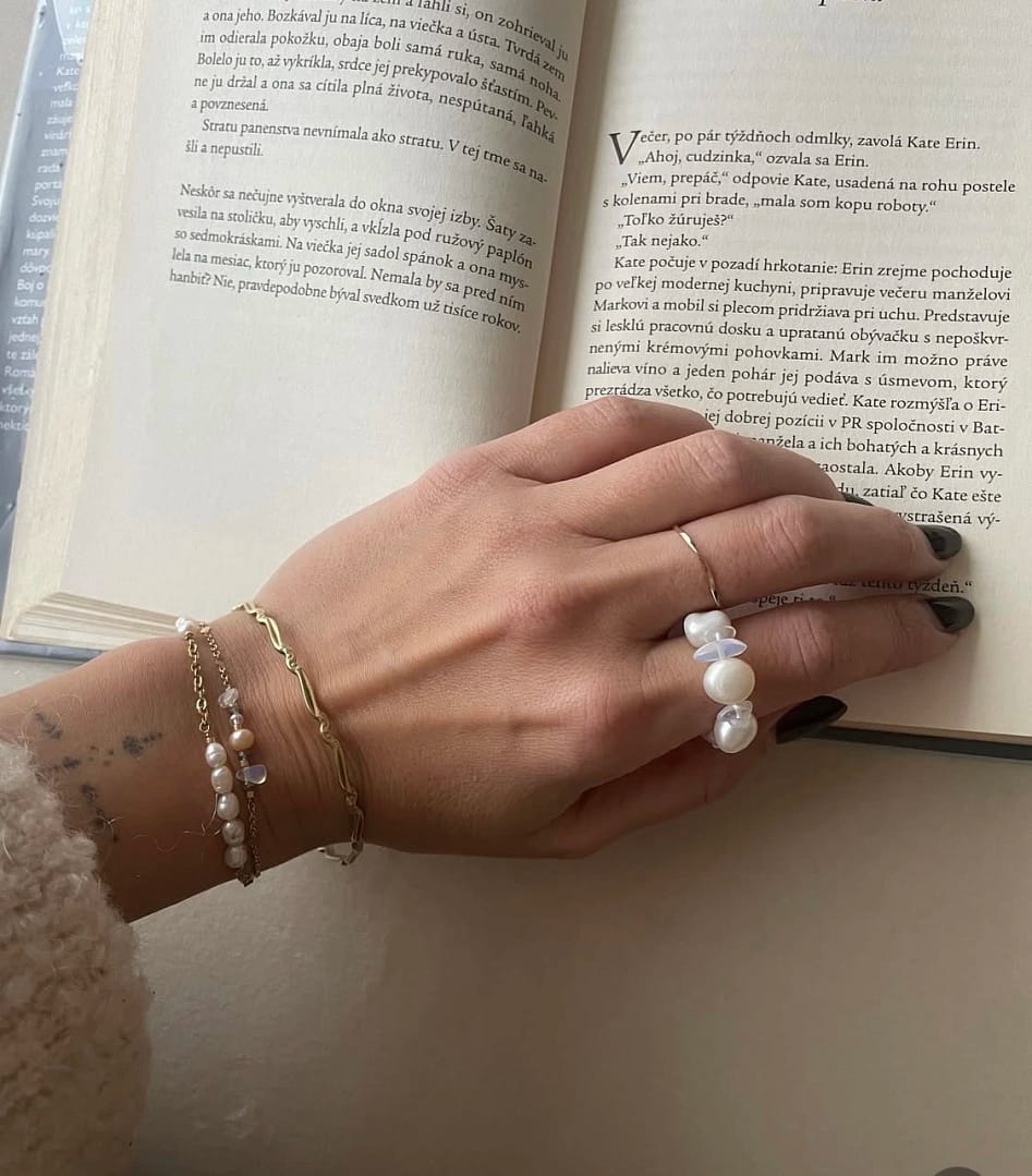 Perlový prsten Bold